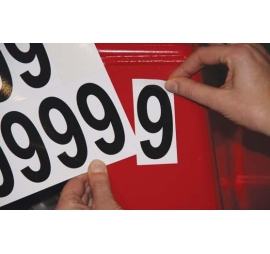 Lettres et chiffres adhésifs 
