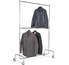 Penderie mobile à 2 niveaux réglables - pour magasins PROVOST