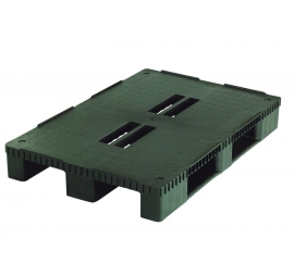 Kunststof europallet voor zware lasten op 3 sleden