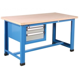 Werkbank met ladeblok met 3 lades