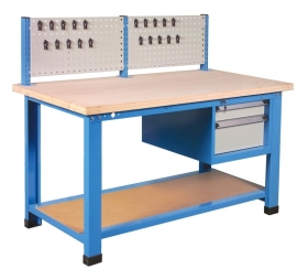 Industriële werkbank 1000 kg –2 lades en gereedschapspaneel PROVOST