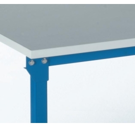Plateaux mélaminés gris clair pour postes d'atelier