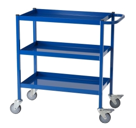 mobiele werktafel voor werkplaats met 3 plateaus