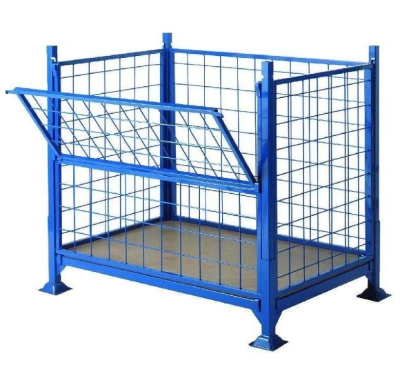 stapelpallet met neerklapbaar deurtje stapelpallet met neerklapbaar deurtje