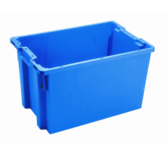 Blauwe plastic bak Stack Nest