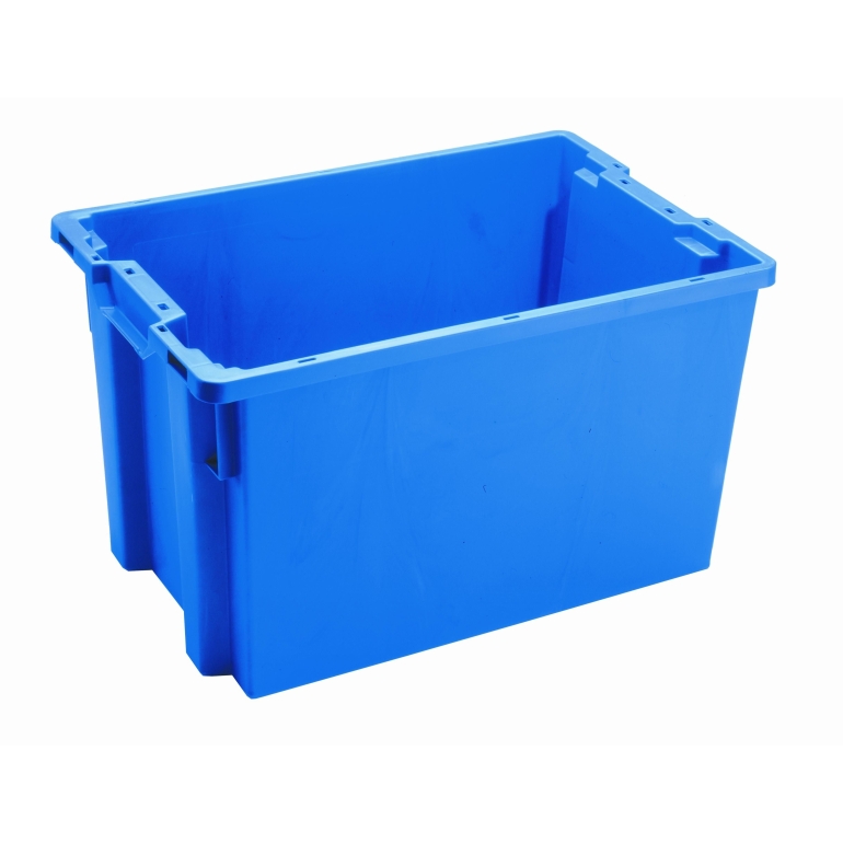 Blauwe plastic bak Stack Nest