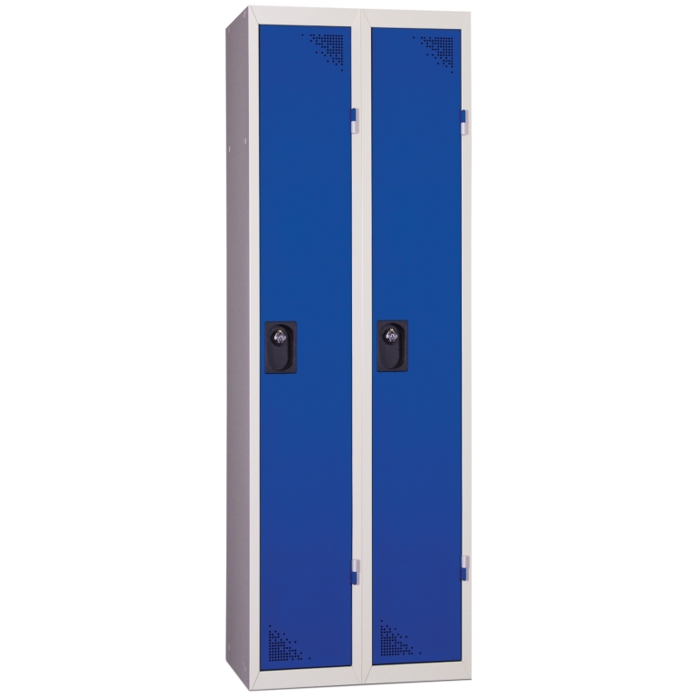 Vestiaire acier 2 colonnes bleu Vestiaire acier 2 colonnes bleu