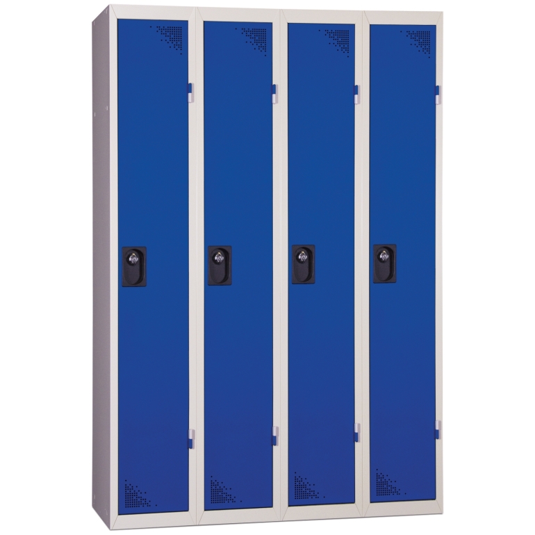 Vestiaire metallique 4 colonnes bleu Vestiaire metallique 4 colonnes bleu