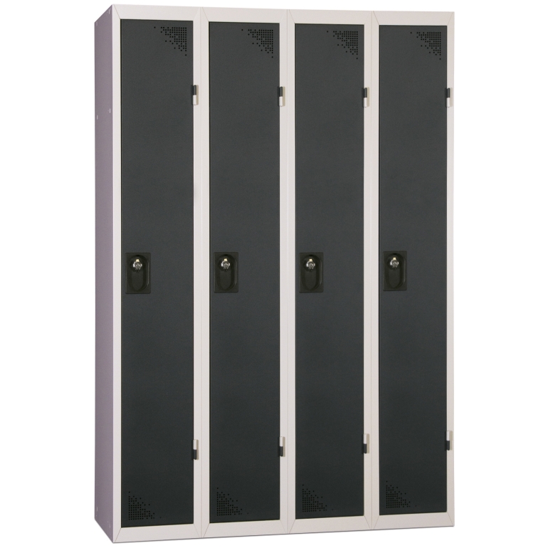 Vestiaire industrie propre 4 colonnes anthracite Vestiaire industrie propre 4 colonnes anthracite