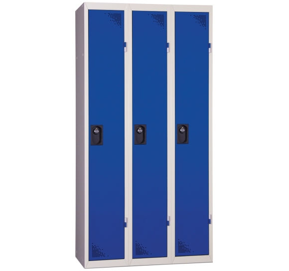 Blauwe industriële locker Blauwe industriële locker