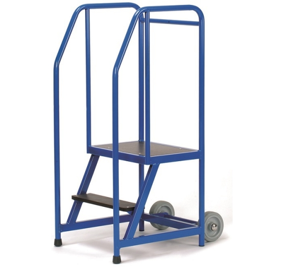 Trapladder met platform