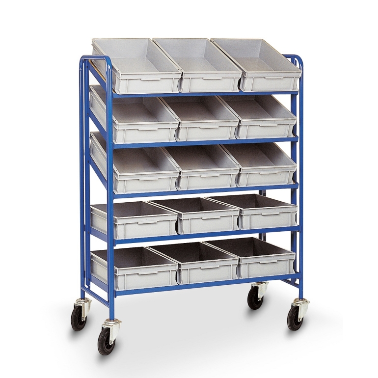 Euro stapelcontainer trolley