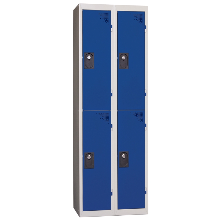 Monoblok locker 2 vakken blauw