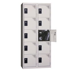 vestiaire multicases 2 colonnes 5 cases anthracite  PROVOST