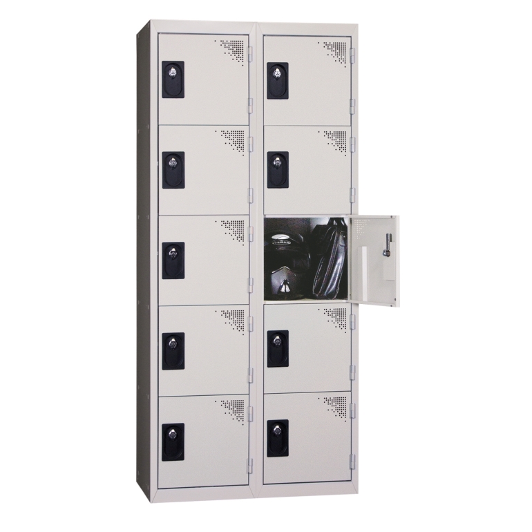 armoire métallique vestiaire 2 portes gris 