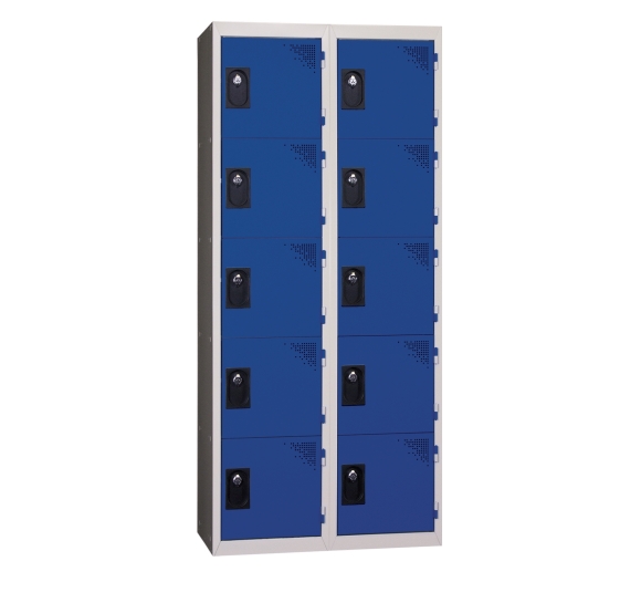 Monoblok locker 2 deuren blauw