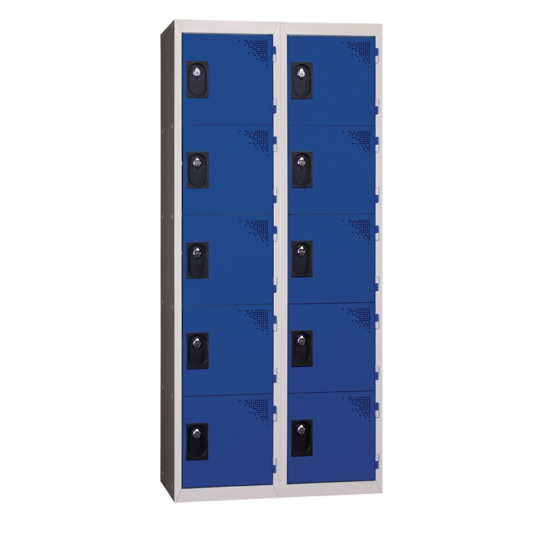 Monoblok locker 2 deuren blauw