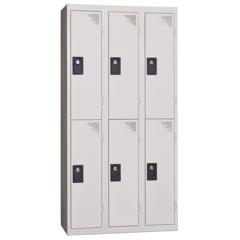 vestiaire multicases 3 portes kit gris