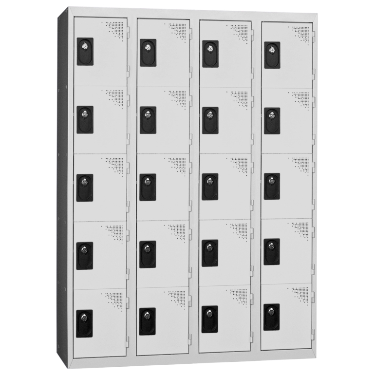 vestiaire multicases 4 colonnes kit gris 