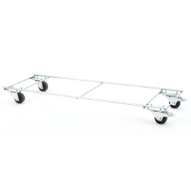 Socle roulant pour corbeilles fil L1280 mm PROVOST