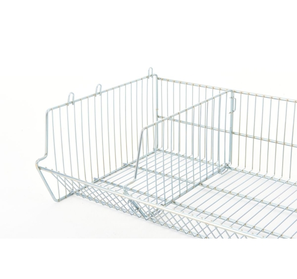 séparation en fil d'acier pour panier zingué