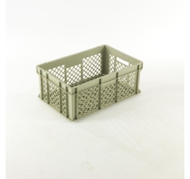 Bac gerbable avec separateurs - parois et fond ajoures 600 x 400 x240 mm