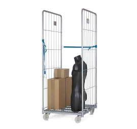 Rolcontainer met 2 zijwanden