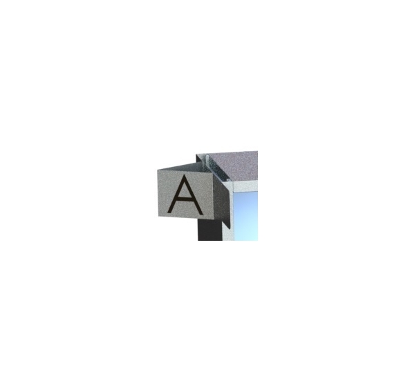 Plaque de signalisation pour rayonnage de bureau
