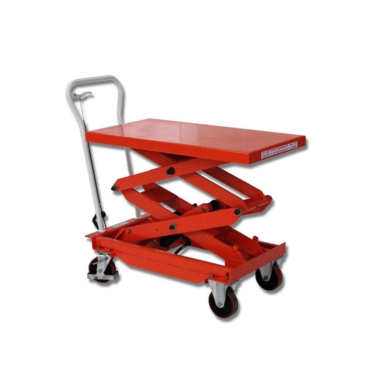 Table élévatrice manuelle double ciseaux Table élévatrice manuelle double ciseaux