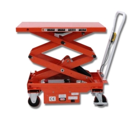 Semi-elektrische mobiele heftafel met dubbele schaar - 500 kg PROVOST