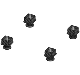 Lot de 4 vérins de stabilité pour table d'emballage
