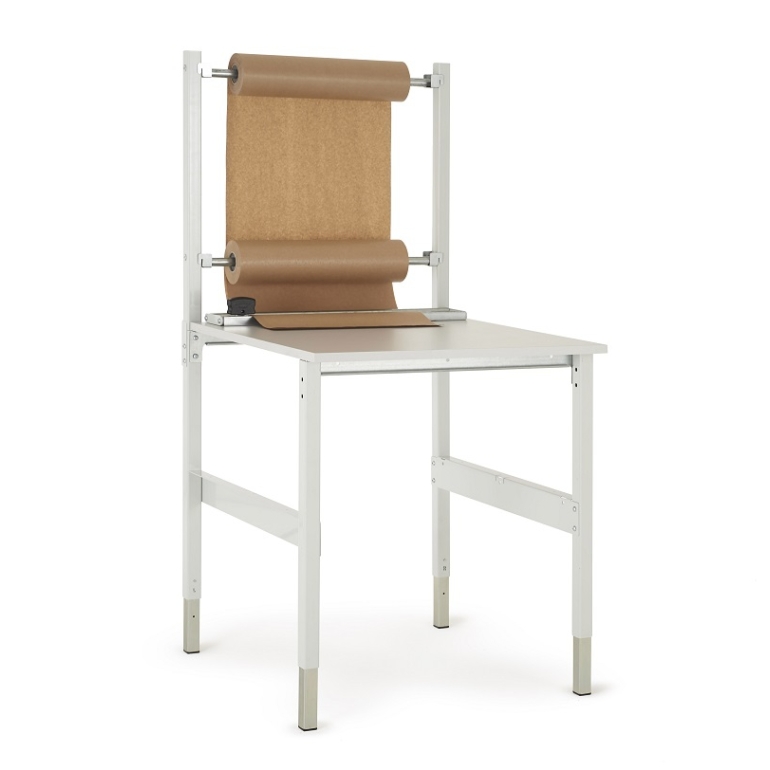 Afwikkelaar met dubbele spindel voor verpakkingstafel dressoir Afwikkelaar met dubbele spindel voor verpakkingstafel dressoir