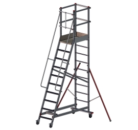 Escabeau mobile à plateforme de travail sécurisée – 10 marches PROVOST