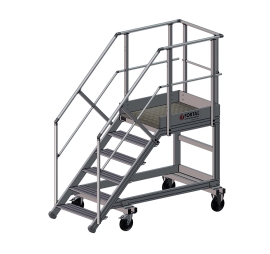 Escabeau mobile pour accès à bennes à déchets - plateforme (L 1000) PROVOST