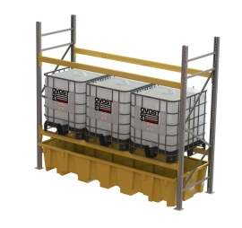 Bac de rétention en polyéthylène pour rack