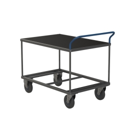 Tafelwagen - 1 houten legbord met zwart geribbeld rubber PROVOST