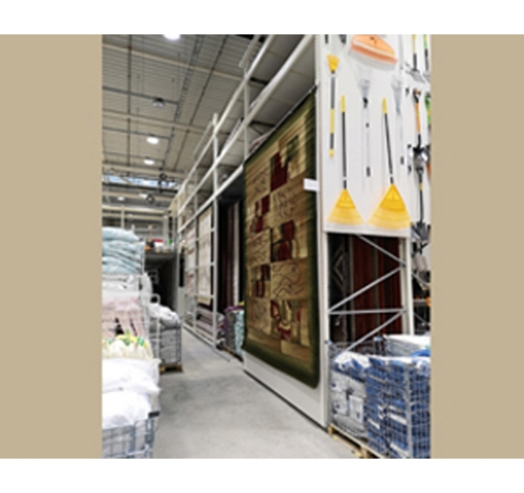 CFIX, présentoir à tapis coulissant - fixation plafond - Storacon - Storacon