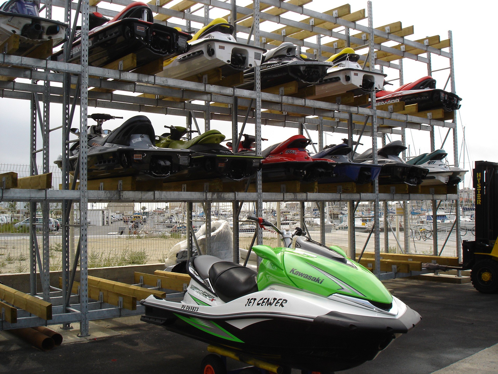 Stockage de jet-ski