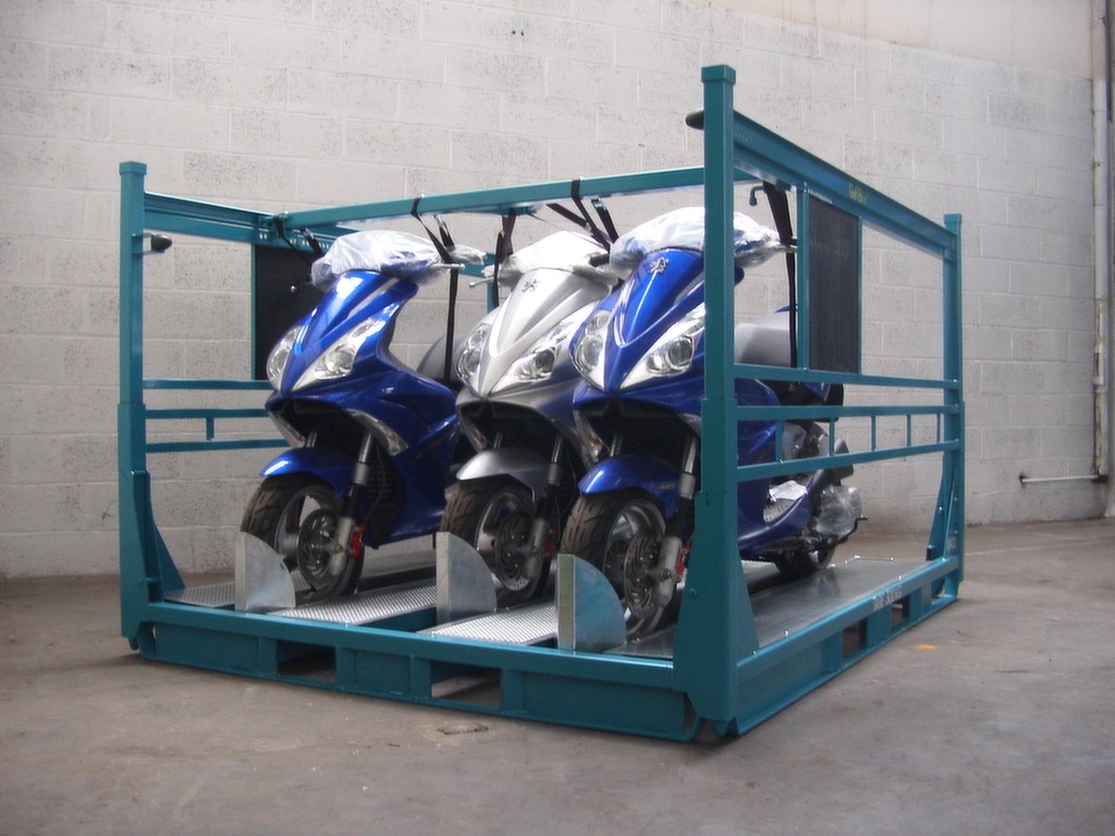 Pallet voor scooteropslag