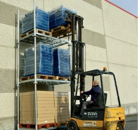 Manurack aanpasbare pallet met stapelapparaat
			