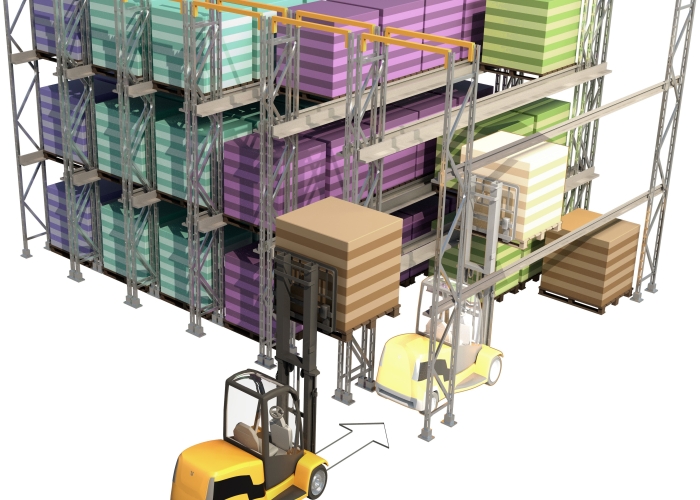 3D-diagram van een accumulatie-opslagsysteem